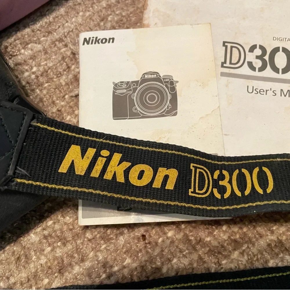 Nikon D300 DSLR camera body with MB-D10 battery grip